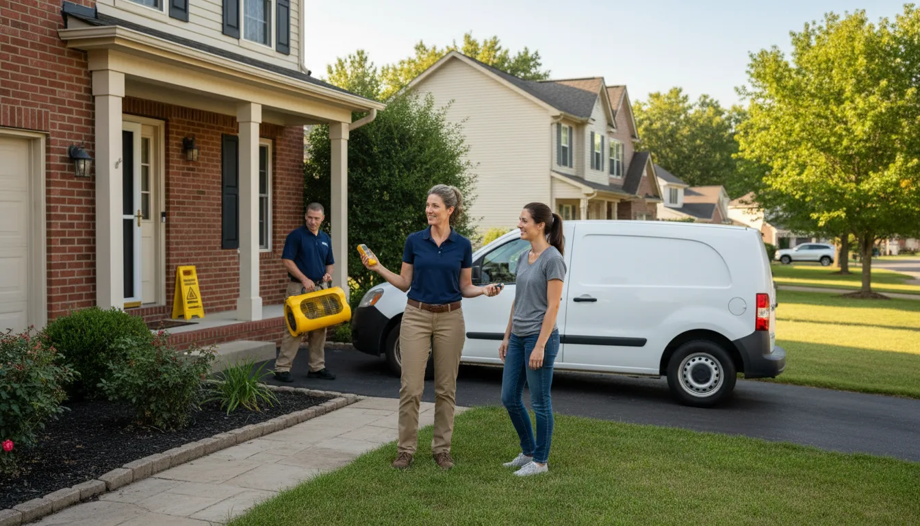 Residential water damage restoration in Upperstrasburg, PA